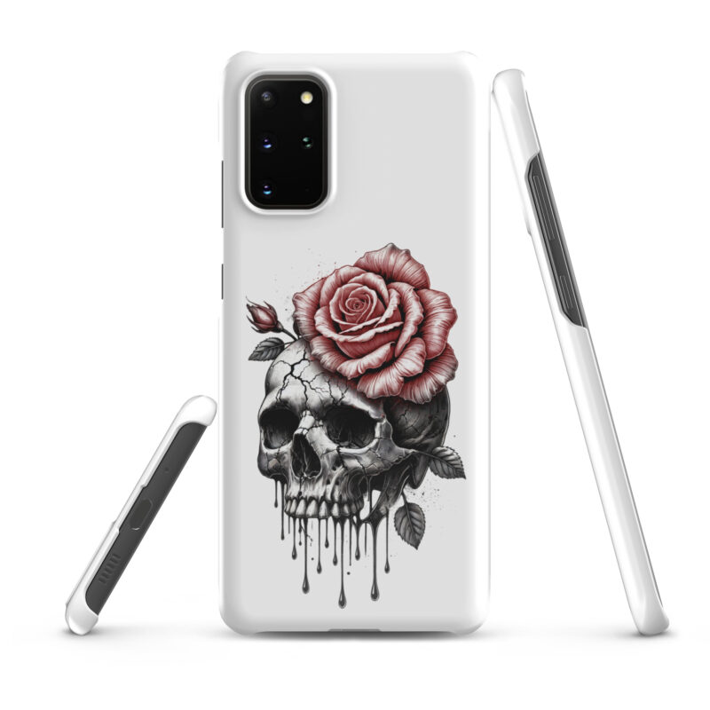 Schädel mit blutroter RoseSnapcase Samsung®-Hülle – Accessoires – klamottn.de