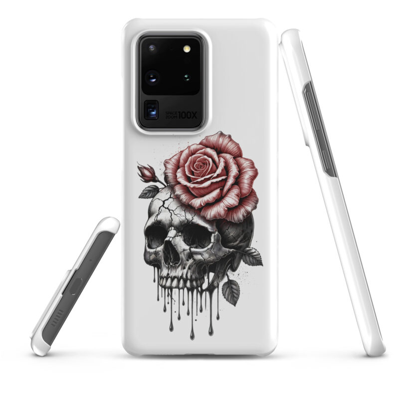 Schädel mit blutroter RoseSnapcase Samsung®-Hülle – Accessoires – klamottn.de