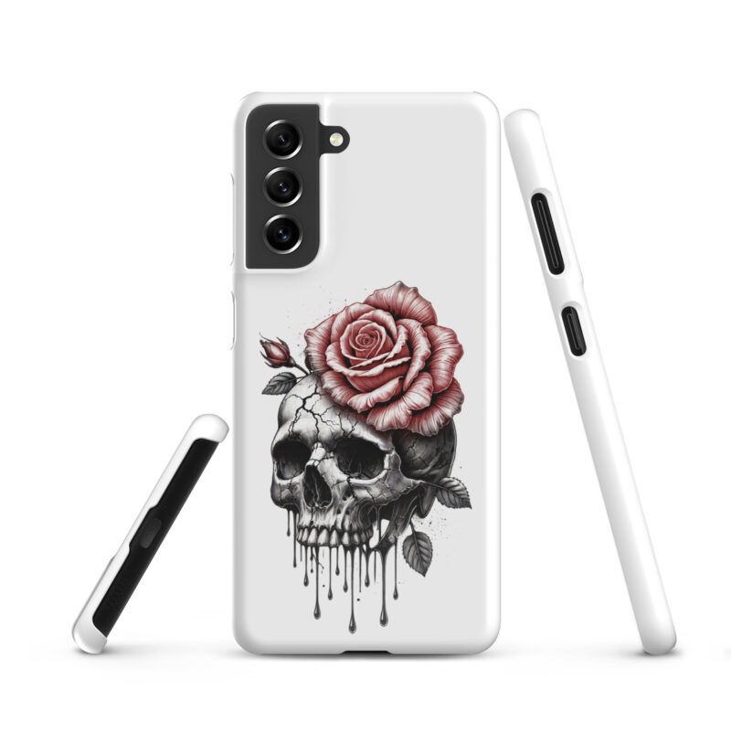 Schädel mit blutroter RoseSnapcase Samsung®-Hülle – Accessoires – klamottn.de