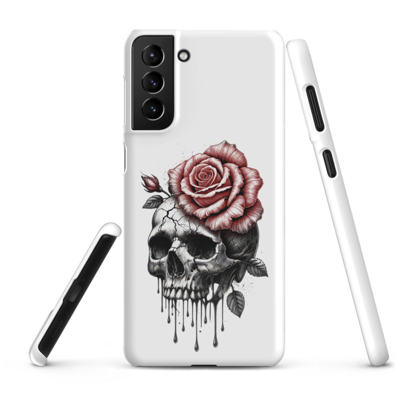 Schädel mit blutroter RoseSnapcase Samsung®-Hülle – Accessoires – klamottn.de