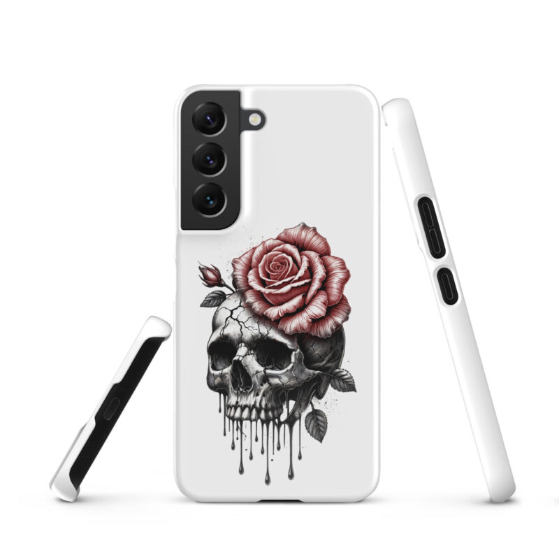 Schädel mit blutroter RoseSnapcase Samsung®-Hülle – Accessoires – klamottn.de