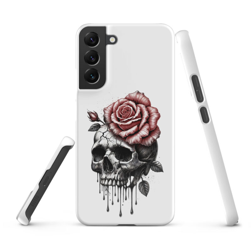 Schädel mit blutroter RoseSnapcase Samsung®-Hülle – Accessoires – klamottn.de