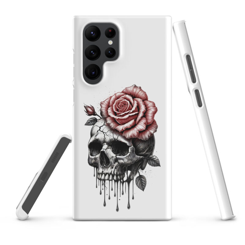 Schädel mit blutroter RoseSnapcase Samsung®-Hülle – Accessoires – klamottn.de