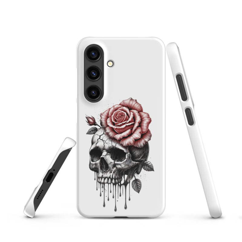 Schädel mit blutroter RoseSnapcase Samsung®-Hülle – Accessoires – klamottn.de