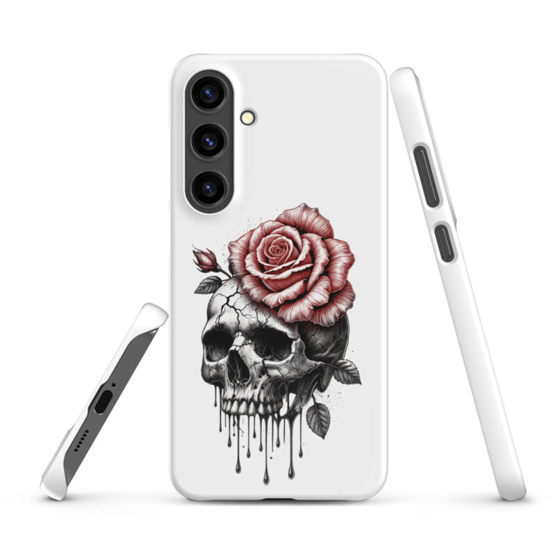 Schädel mit blutroter RoseSnapcase Samsung®-Hülle – Accessoires – klamottn.de