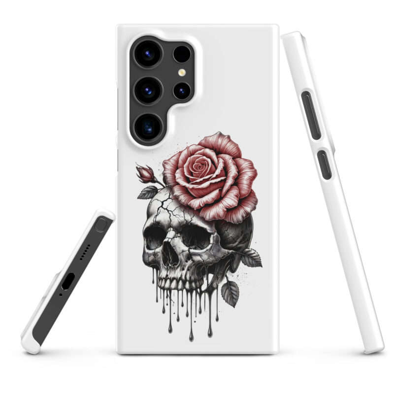 Schädel mit blutroter RoseSnapcase Samsung®-Hülle – Accessoires – klamottn.de