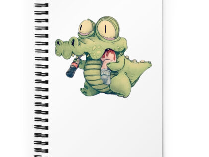 Krokodil mit Cola und "Snack" Spiral-Notizblock – Accessoires – klamottn.de Krokodil mit Cola und "Snack" Spiral-Notizblock – Accessoires – klamottn.de