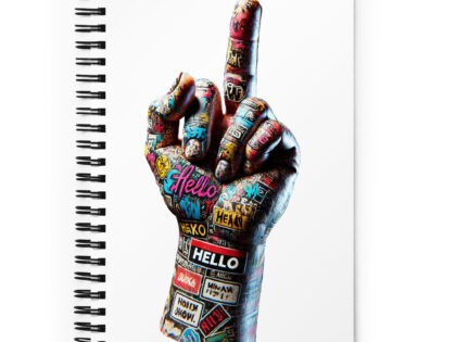 Urban Street Art Style Fick dich Fuck you Graffiti Hand Spiral-Notizblock – Accessoires – klamottn.de Urban Street Art Style Fick dich Fuck you Graffiti Hand Spiral-Notizblock – Accessoires – klamottn.de