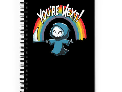 „You’re Next!“ Sensenmann Spiral-Notizblock – Accessoires – klamottn.de „You’re Next!“ Sensenmann Spiral-Notizblock – Accessoires – klamottn.de