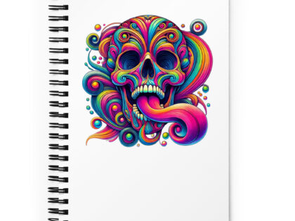 Psychedelischer Totenkopf Spiral-Notizblock – Accessoires – klamottn.de Psychedelischer Totenkopf Spiral-Notizblock – Accessoires – klamottn.de