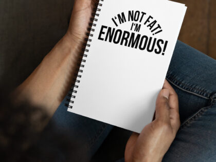 I'm Not Fat! I'm Enormous! Spiral-Notizblock – Accessoires – klamottn.de I'm Not Fat! I'm Enormous! Spiral-Notizblock – Accessoires – klamottn.de