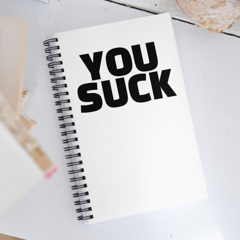 You Suck Spiral-Notizblock – Accessoires – klamottn.de