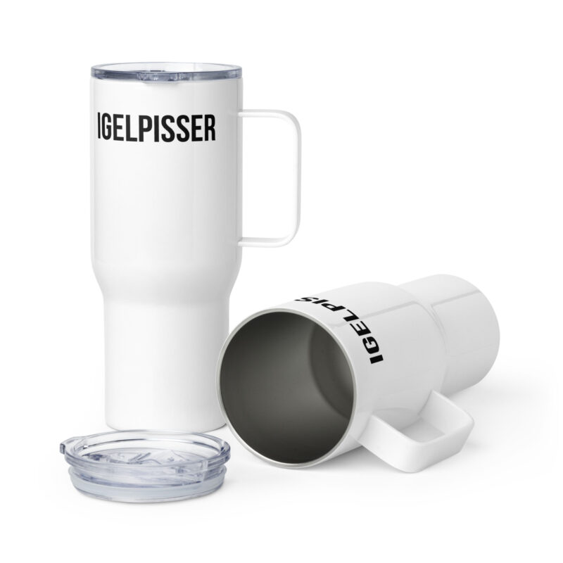Igelpisser Reisebecher mit Griff