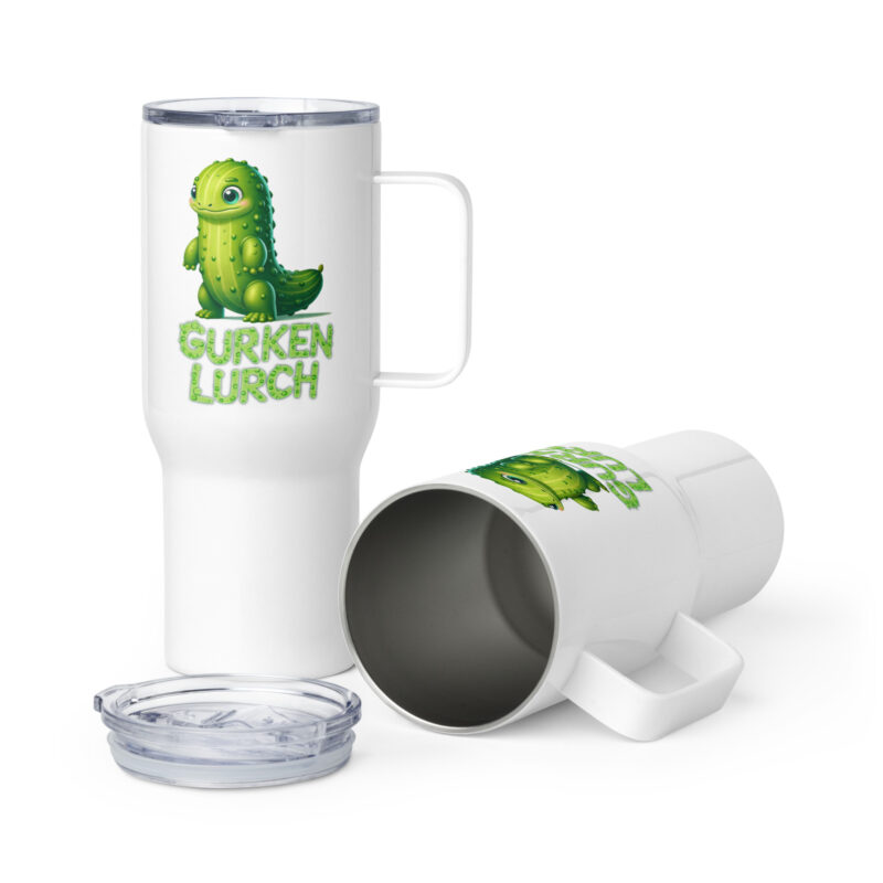 Gurkenlurch Reisebecher mit Griff – Accessoires – klamottn.de