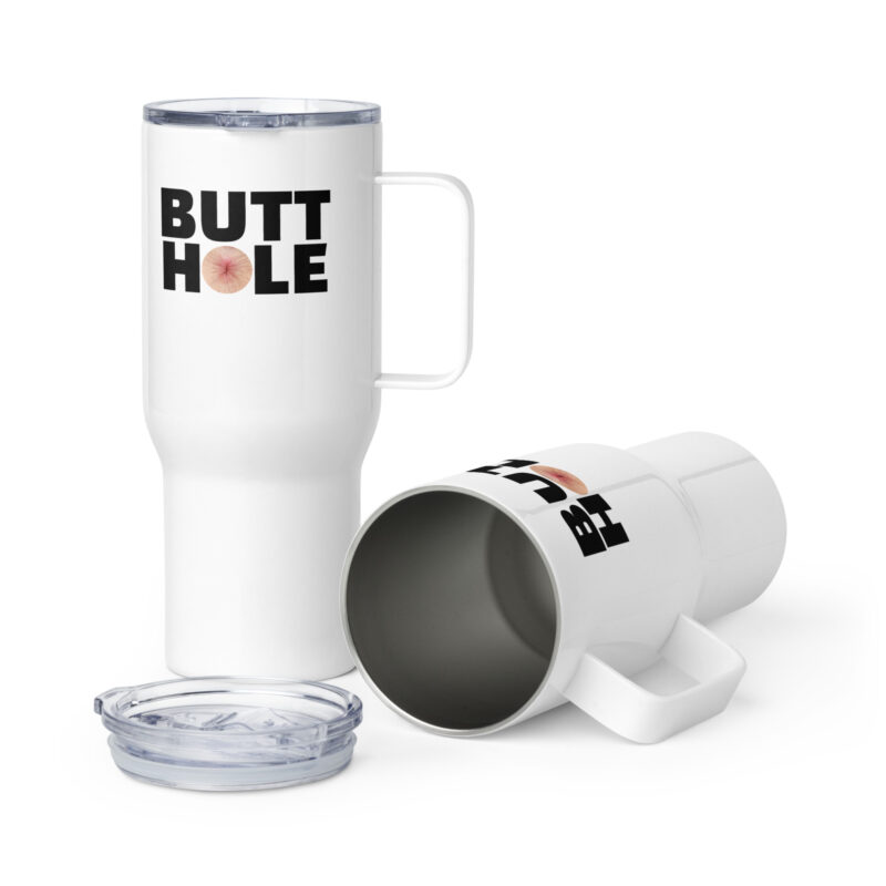 Butthole Reisebecher mit Griff – Accessoires – klamottn.de