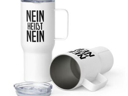 Nein heißt Nein Reisebecher mit Griff – Accessoires – klamottn.de Nein heißt Nein Reisebecher mit Griff – Accessoires – klamottn.de
