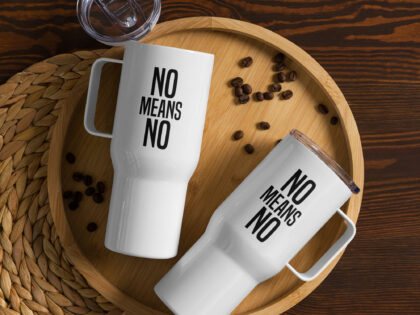 No means No Reisebecher mit Griff – Accessoires – klamottn.de No means No Reisebecher mit Griff – Accessoires – klamottn.de