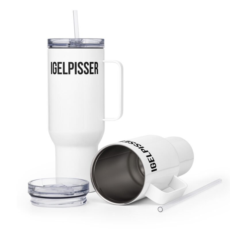 Igelpisser Reisebecher mit Griff