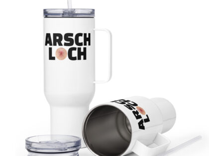 Arschloch Reisebecher mit Griff – Accessoires – klamottn.de Arschloch Reisebecher mit Griff – Accessoires – klamottn.de