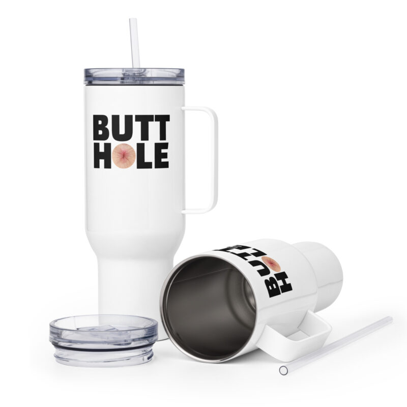 Butthole Reisebecher mit Griff – Accessoires – klamottn.de