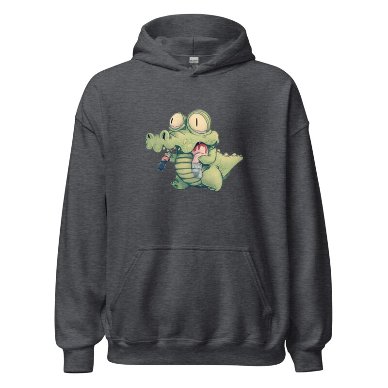 Krokodil mit Cola und "Snack" Unisex-Hoodie – Hoodies – klamottn.de