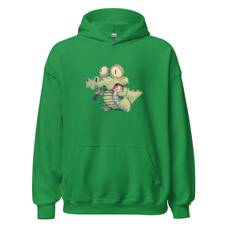 Krokodil mit Cola und "Snack" Unisex-Hoodie – Hoodies – klamottn.de