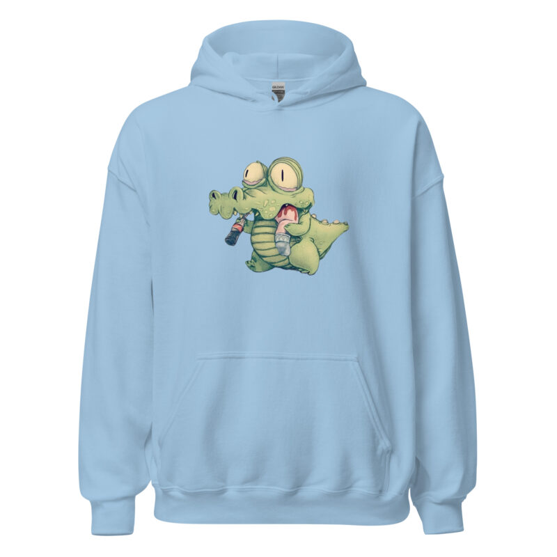 Krokodil mit Cola und "Snack" Unisex-Hoodie – Hoodies – klamottn.de