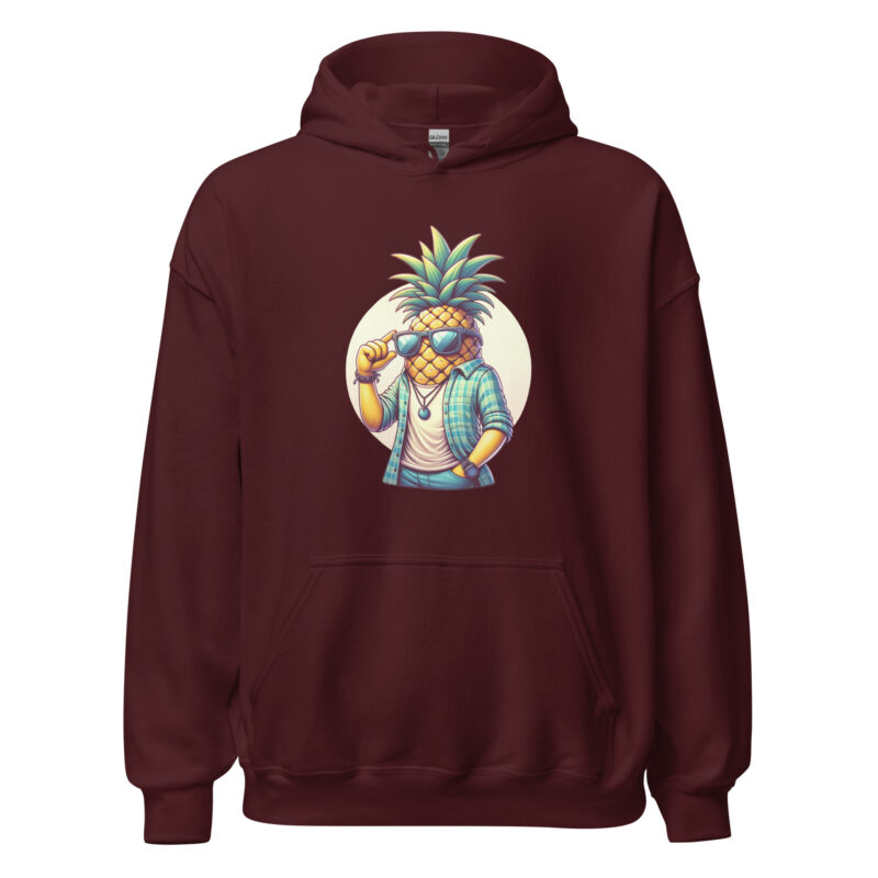 Coole Ananas mit Sonnenbrille Unisex-Hoodie