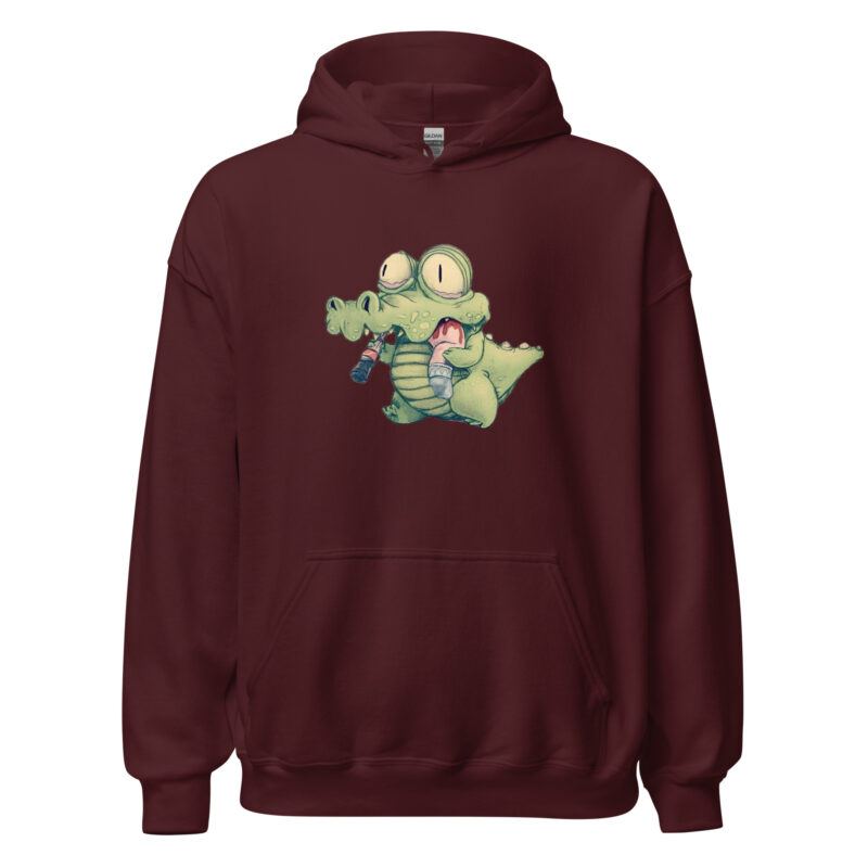 Krokodil mit Cola und "Snack" Unisex-Hoodie – Hoodies – klamottn.de