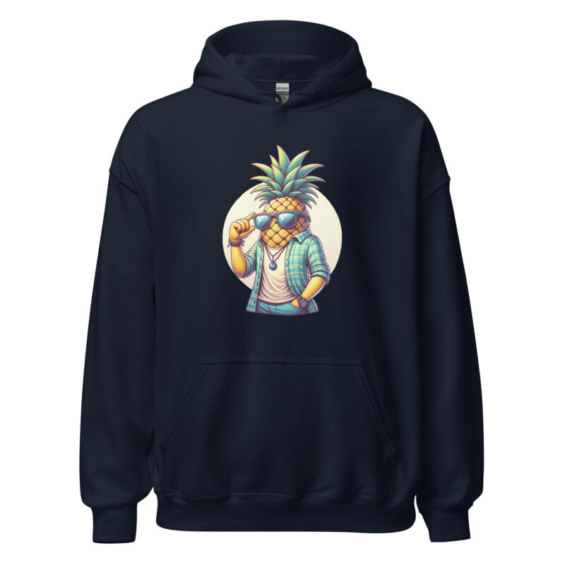 Coole Ananas mit Sonnenbrille Unisex-Hoodie