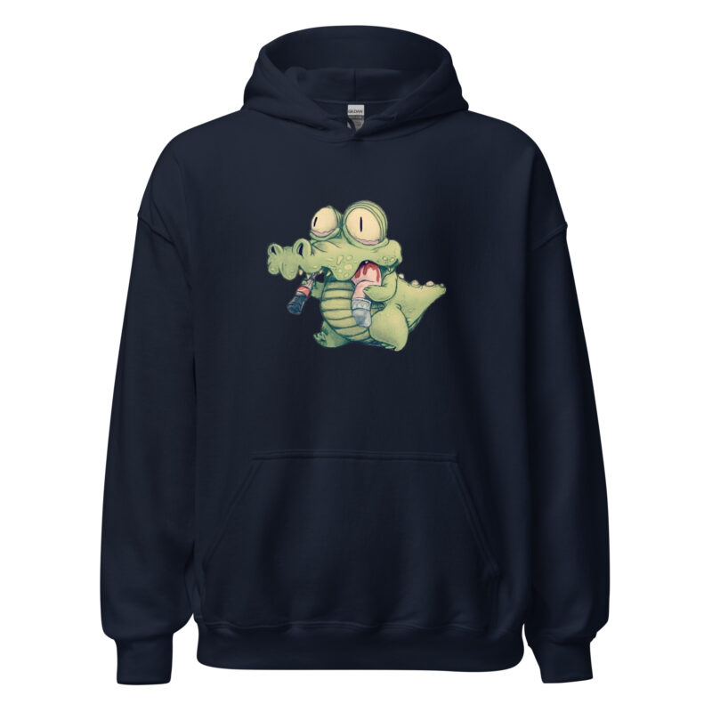 Krokodil mit Cola und "Snack" Unisex-Hoodie – Hoodies – klamottn.de