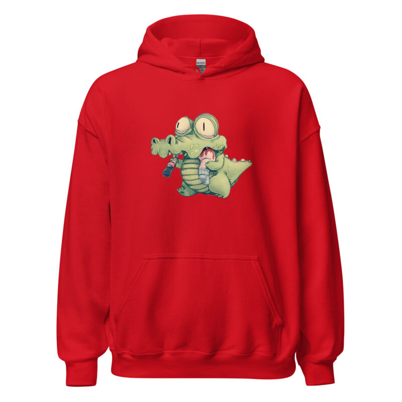 Krokodil mit Cola und "Snack" Unisex-Hoodie – Hoodies – klamottn.de