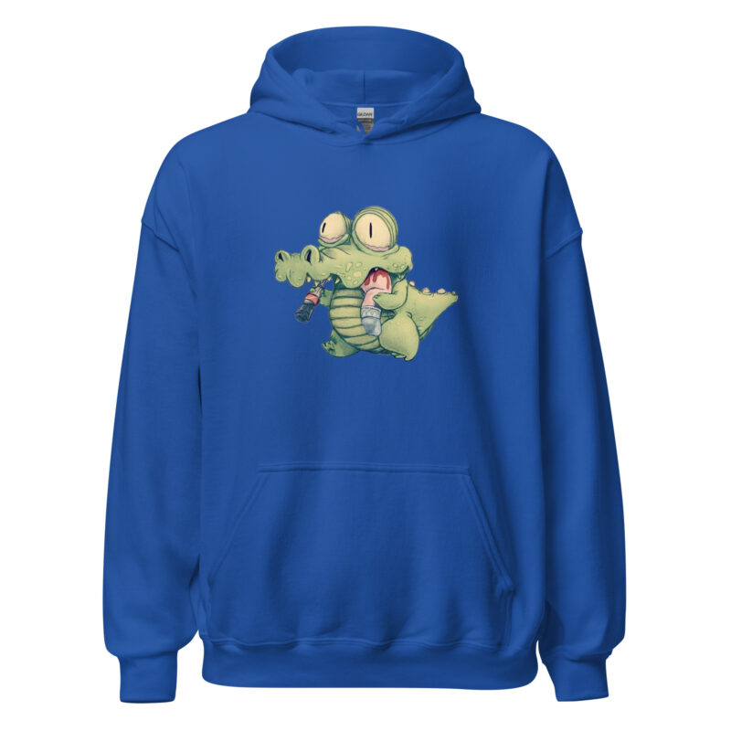 Krokodil mit Cola und "Snack" Unisex-Hoodie – Hoodies – klamottn.de