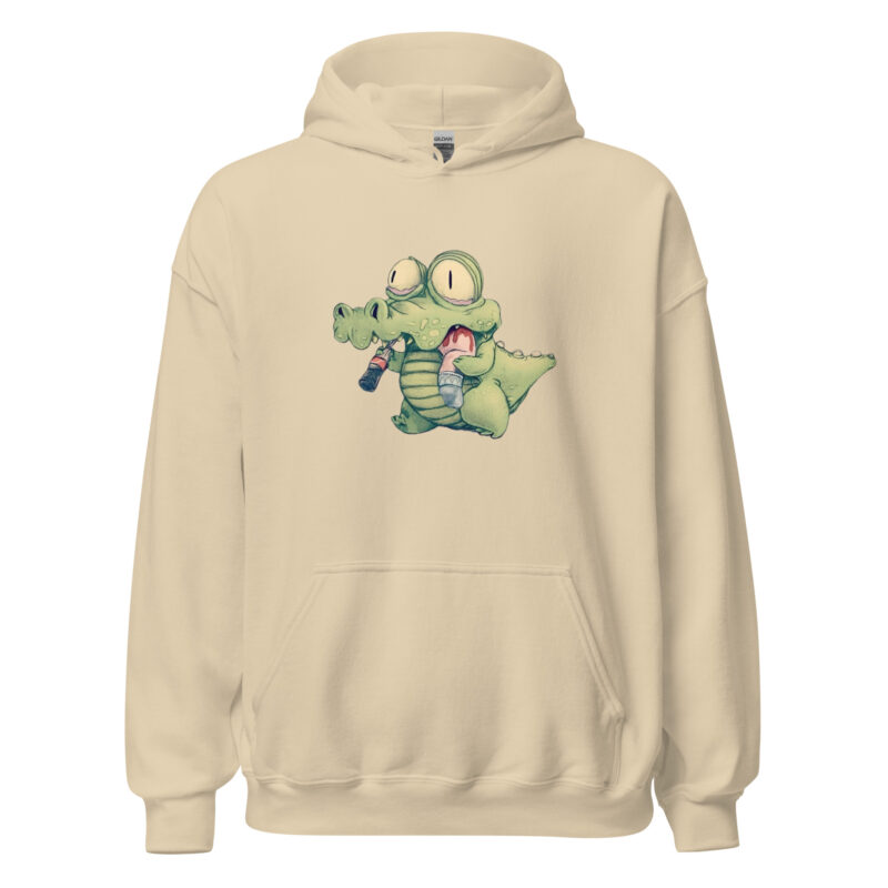 Krokodil mit Cola und "Snack" Unisex-Hoodie – Hoodies – klamottn.de