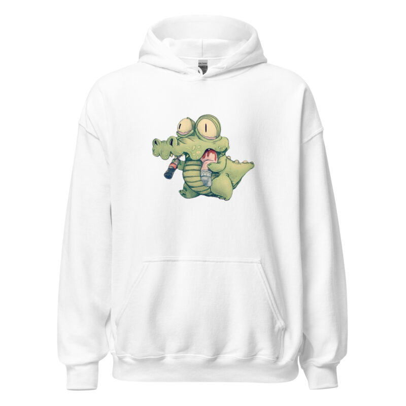 Krokodil mit Cola und "Snack" Unisex-Hoodie – Hoodies – klamottn.de