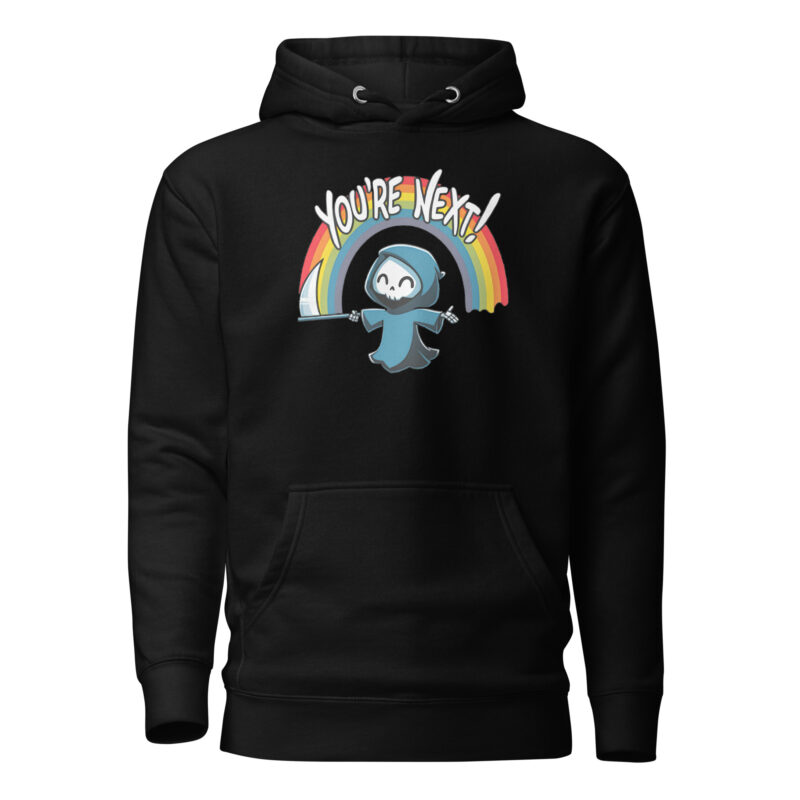 „You’re Next!“ Sensenmann Unisex-Hoodie
