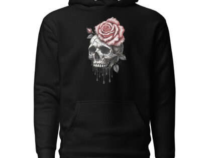 Schädel mit blutroter Rose Unisex-Hoodie – Hoodies – klamottn.de Schädel mit blutroter Rose Unisex-Hoodie – Hoodies – klamottn.de