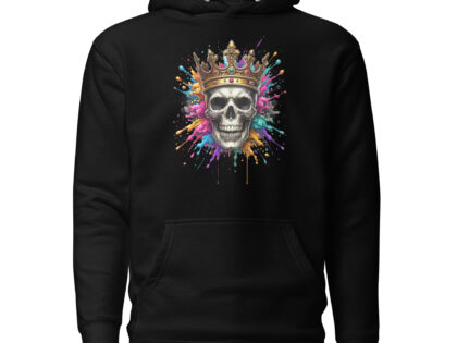 Schädel mit Krone und Farbspritzern Unisex-Hoodie – Hoodies – klamottn.de Schädel mit Krone und Farbspritzern Unisex-Hoodie – Hoodies – klamottn.de