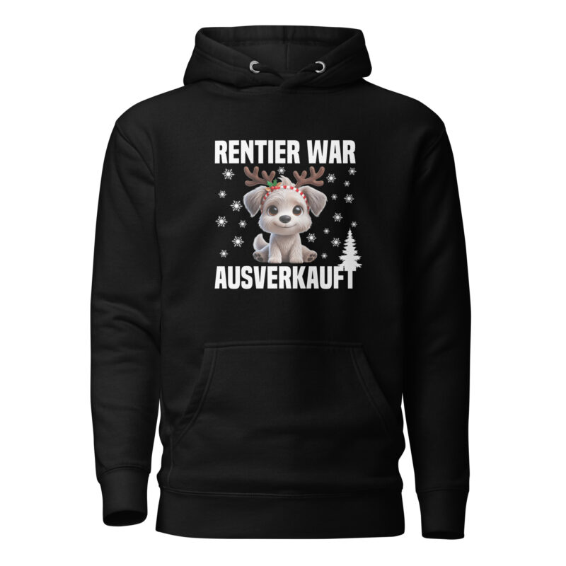 Rentier war ausverkauft Hund als Rudolph Unisex-Hoodie