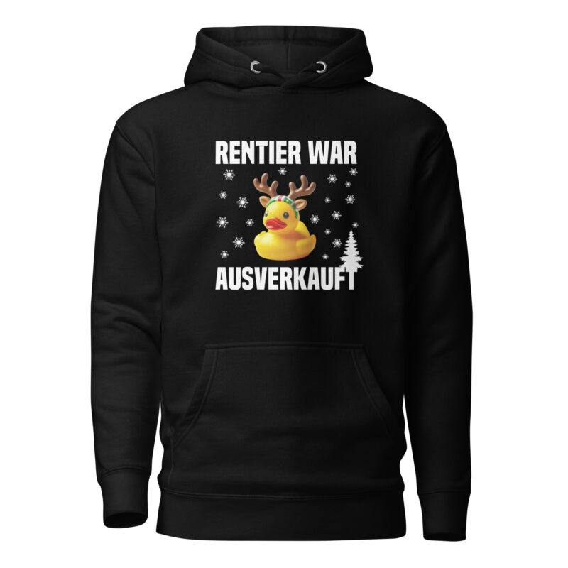 Rentier war ausverkauft Ente als Rudolph Unisex-Hoodie – Hoodies – klamottn.de