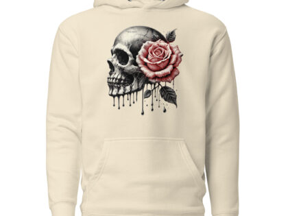 Schädel mit roter Rose Unisex-Hoodie – Hoodies – klamottn.de Schädel mit roter Rose Unisex-Hoodie – Hoodies – klamottn.de