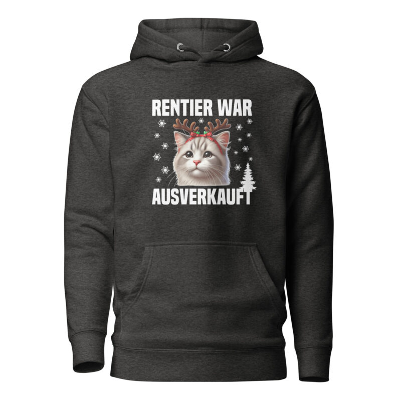 Rentier war ausverkauft Katze als Rudolph Unisex-Hoodie – Hoodies – klamottn.de