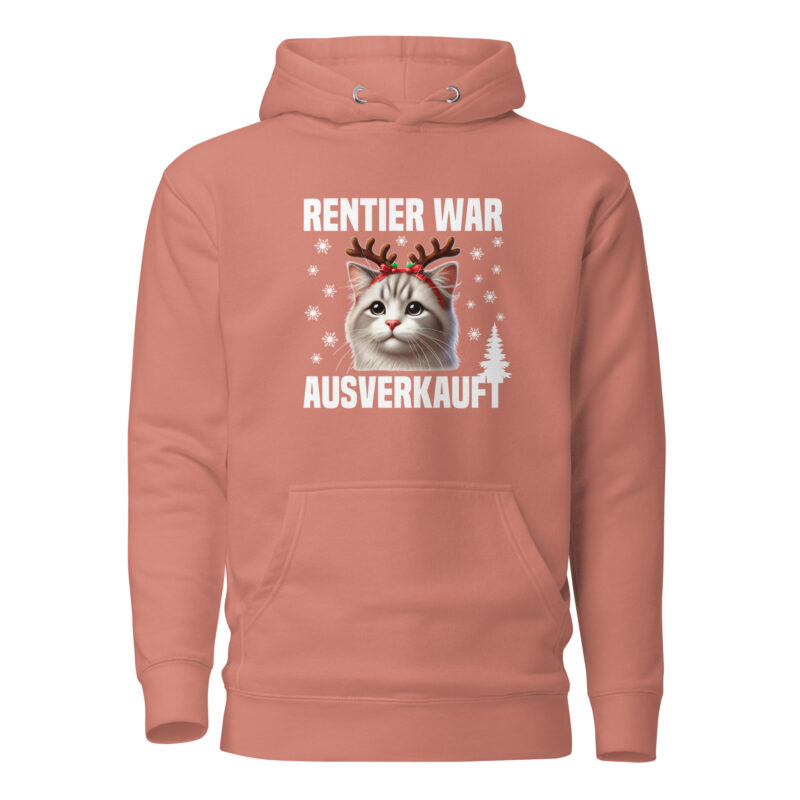 Rentier war ausverkauft Katze als Rudolph Unisex-Hoodie – Hoodies – klamottn.de