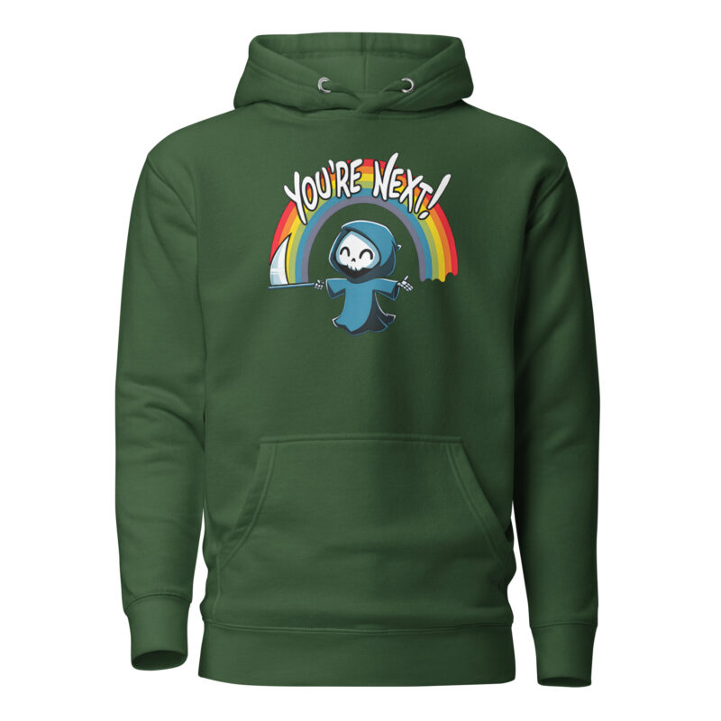 „You’re Next!“ Sensenmann Unisex-Hoodie