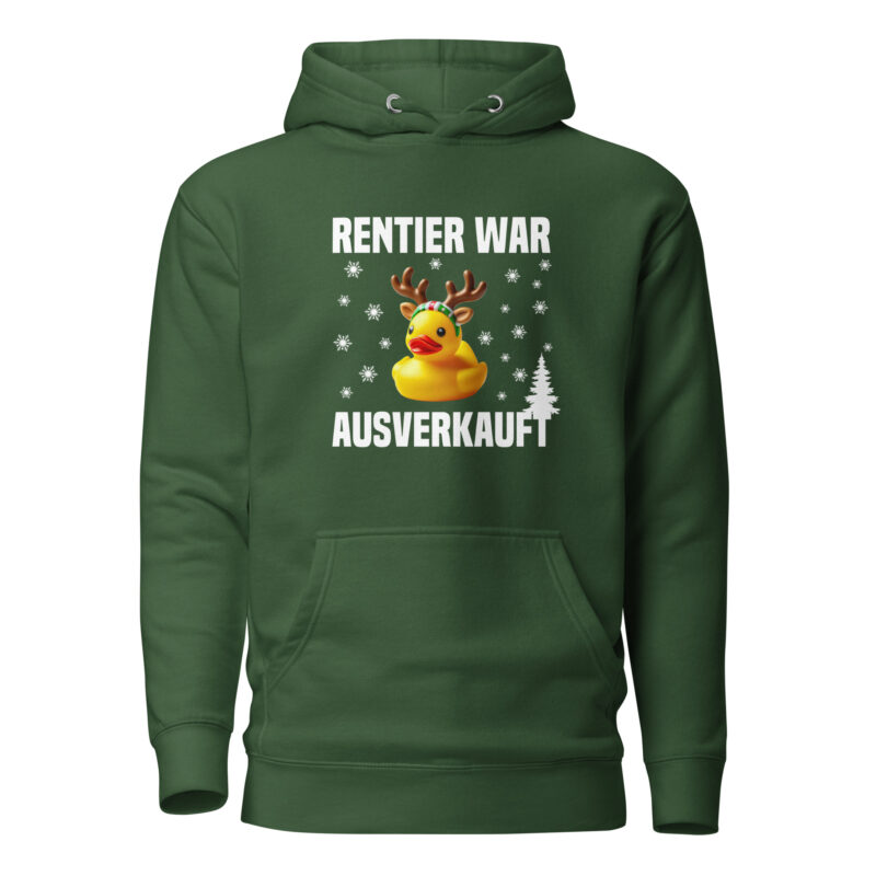 Rentier war ausverkauft Ente als Rudolph Unisex-Hoodie – Hoodies – klamottn.de