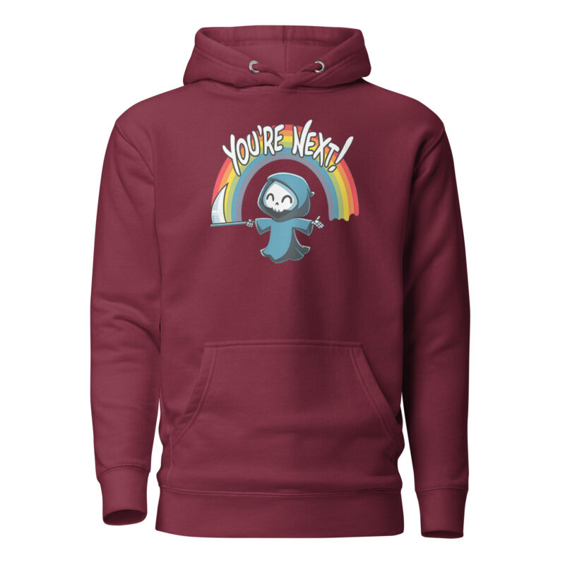 „You’re Next!“ Sensenmann Unisex-Hoodie