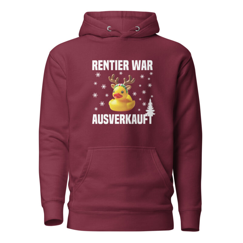 Rentier war ausverkauft Ente als Rudolph Unisex-Hoodie – Hoodies – klamottn.de