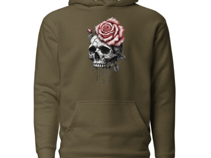 Schädel mit blutroter Rose Unisex-Hoodie – Hoodies – klamottn.de Schädel mit blutroter Rose Unisex-Hoodie – Hoodies – klamottn.de