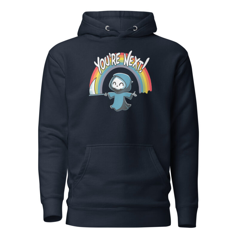 „You’re Next!“ Sensenmann Unisex-Hoodie
