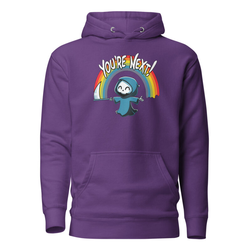 „You’re Next!“ Sensenmann Unisex-Hoodie